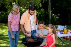 a-family-having-a-meal-outdoors