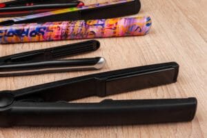 straightening irons in different styles and sizes