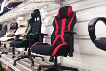 ergonomic seats in furniture store