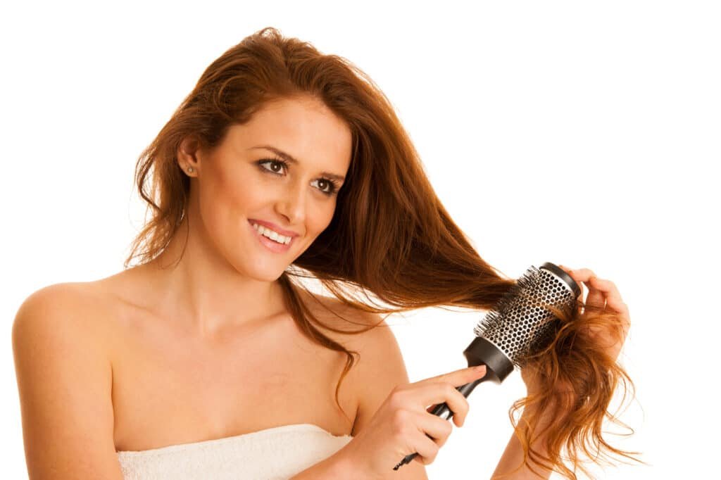 how to clean a hot air brush