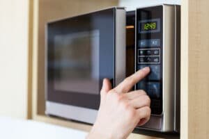 selecting settings for cooking