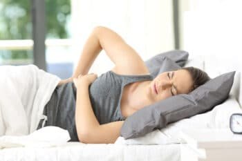 woman laying on the side
