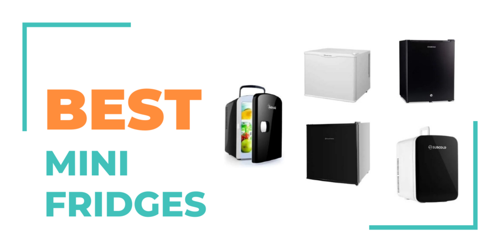 mini fridges collage