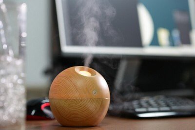 a tool working to help freshen the air