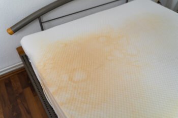 an old bedding that needs replacement