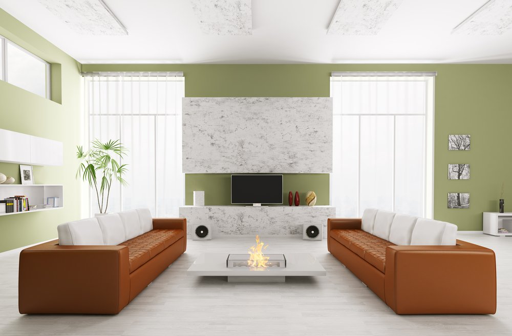how to arrange two sofas in living room