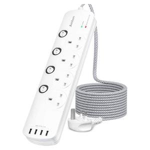 Addtam Extension Lead With USB Ports