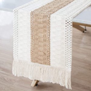OurWarm Macramé Table Runner